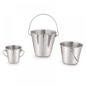 Serving Bucket Without Base – Stainless Steel & Copper