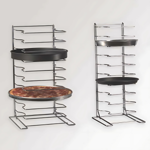 Stainless Steel Pizza Tray Rack – 10 & 15 Slot Options
