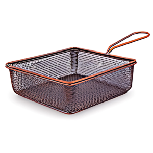 Mini Serving Basket Square – Electro Polish, Copper & Antique Copper Finish