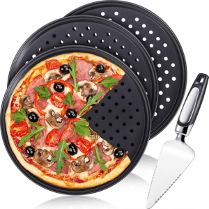 Perforated Aluminium Pizza Pan – Thin Crust Special