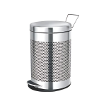 Perforated Stainless Steel Pedal Bin – Ventilated Dustbin with Foot Pedal