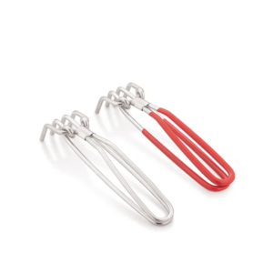 Stainless Steel Wire Pakkad with Standard & Vinyl Grip – Heat-Resistant Tongs for Kitchens