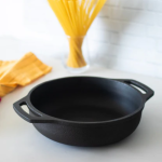 Flat-Bottom Cast Iron Kadai – Stable Base, Even Heating