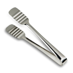Fluted Pastry Tong – Stainless Steel (8.75")
